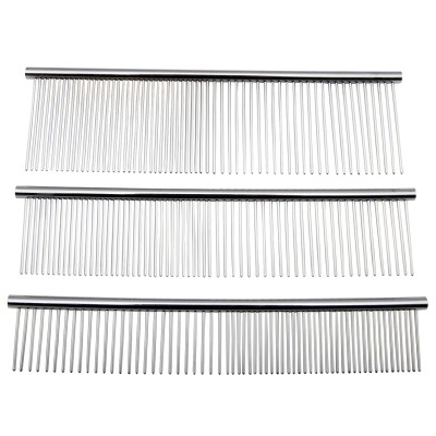 Stainless Steel Needle Row Pin Pet Grooming Combs for Dog Cat Clean Hair