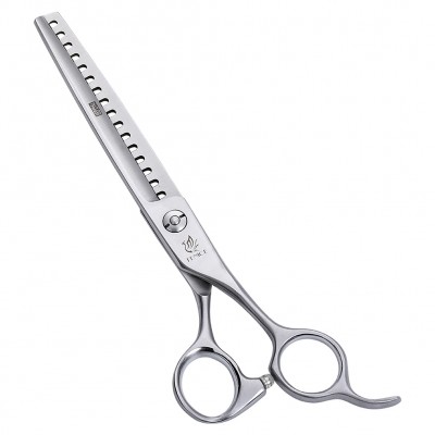 Fenice 6.75 Inch JP440C Steel Inverted Roughing Shears Reverse Blade Thinning Scissors